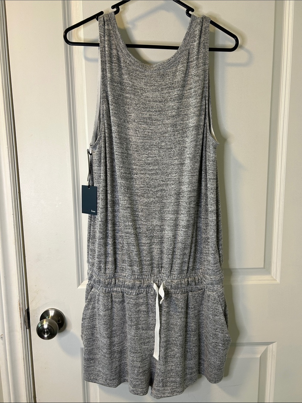 35. Wilfred Heather Gray Sleeveless Romper